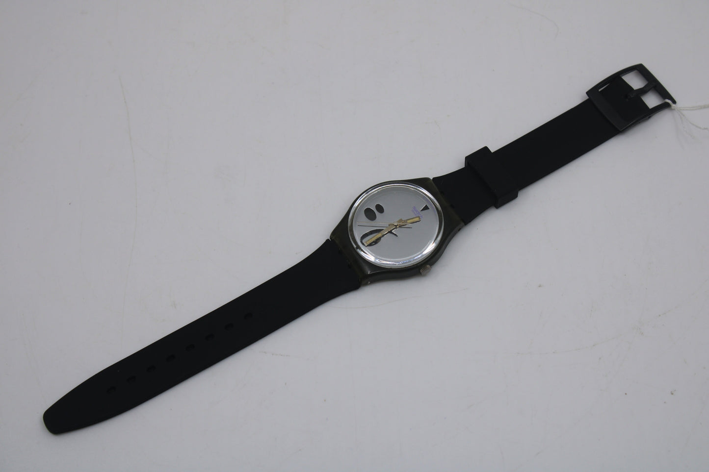 1991, Vintage Gents Swatch, 'High Beam' GM107, Nice, Worn Condition, working 100%, NON-Original Strap
