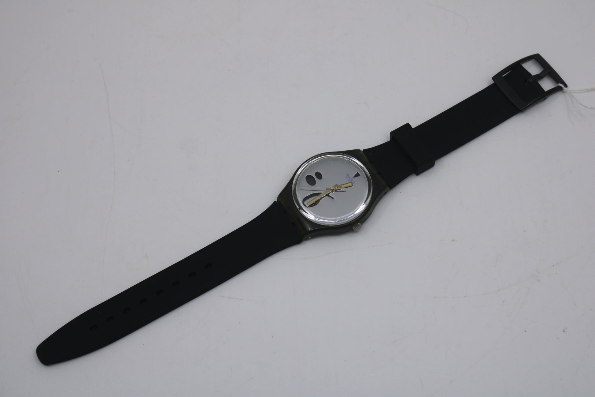 1991, Vintage Gents Swatch, 'High Beam' GM107, Nice, Worn Condition, working 100%, NON-Original Strap