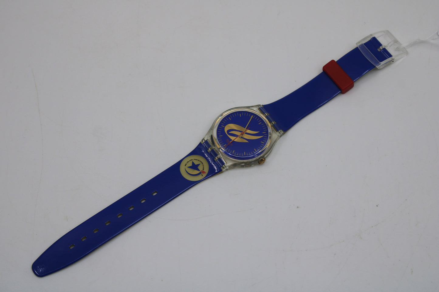 NEW OLD STOCK 1996 Vintage Olympic Gents Swatch 'Starfire' GK234, working 100% with the original strap