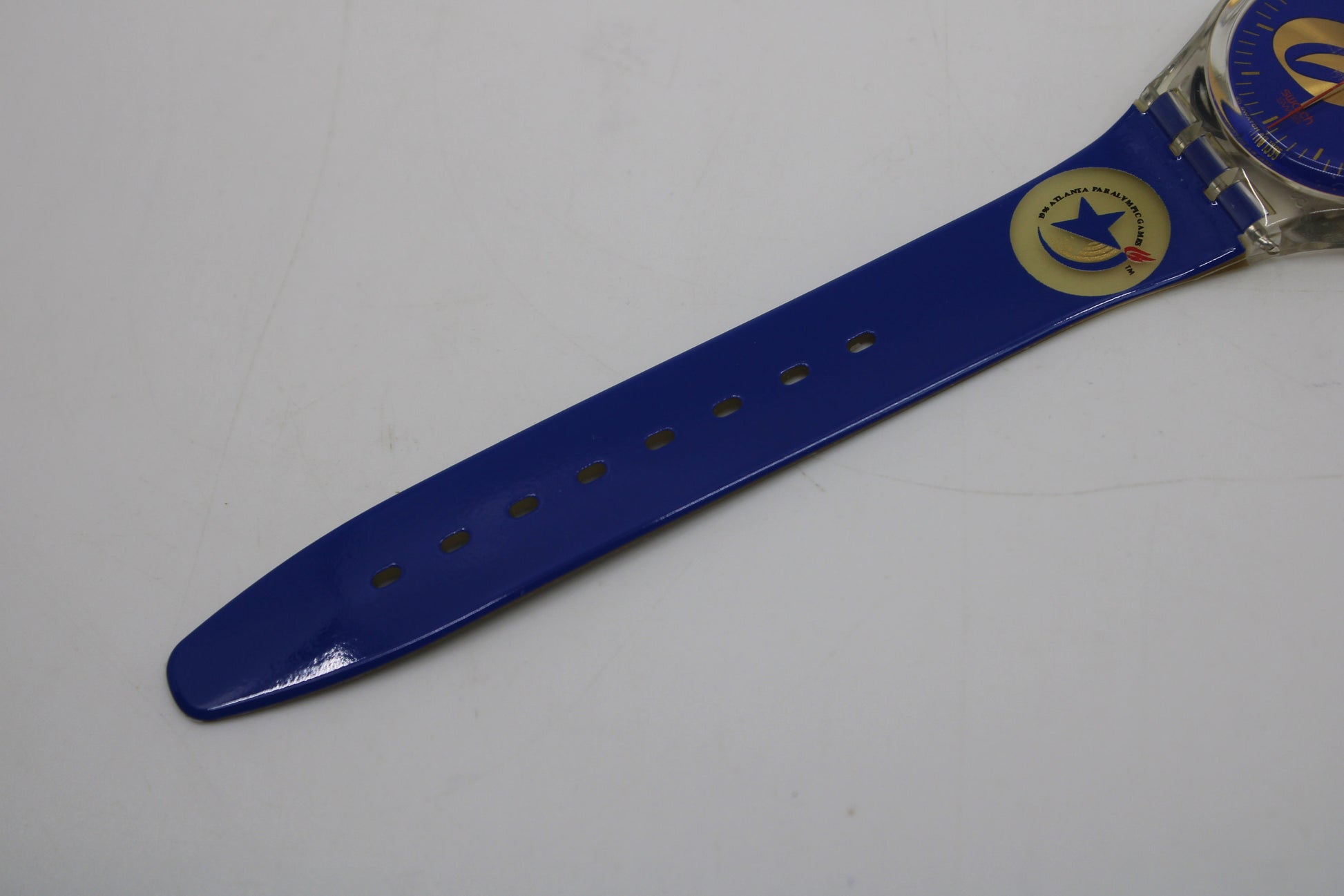 NEW OLD STOCK 1996 Vintage Olympic Gents Swatch 'Starfire' GK234, working 100% with the original strap