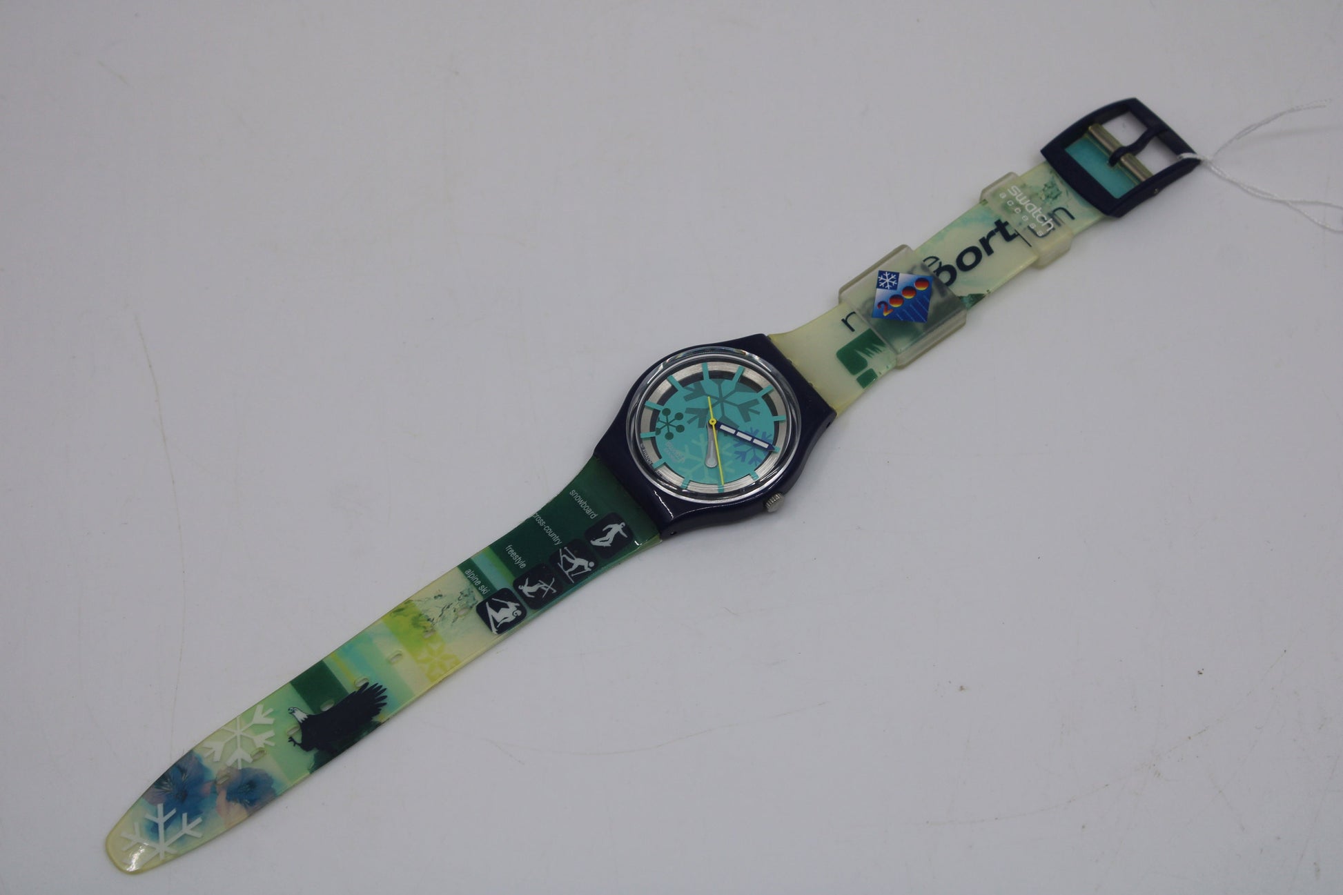 2000, New Old Stock 17mm Gents Access Swatch, 'Fiocco', SKK104, in perfect working order, Never Worn