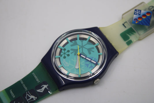 2000, New Old Stock 17mm Gents Access Swatch, 'Fiocco', SKK104, in perfect working order, Never Worn