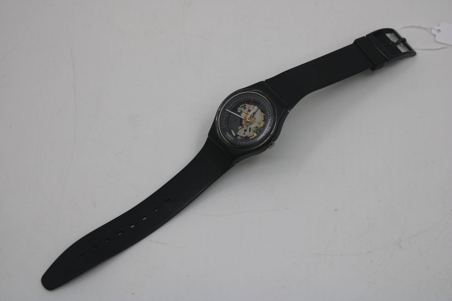 1984, Vintage Gents Swatch 'High Tech 2', GA101, no box, good, used condition, original strap