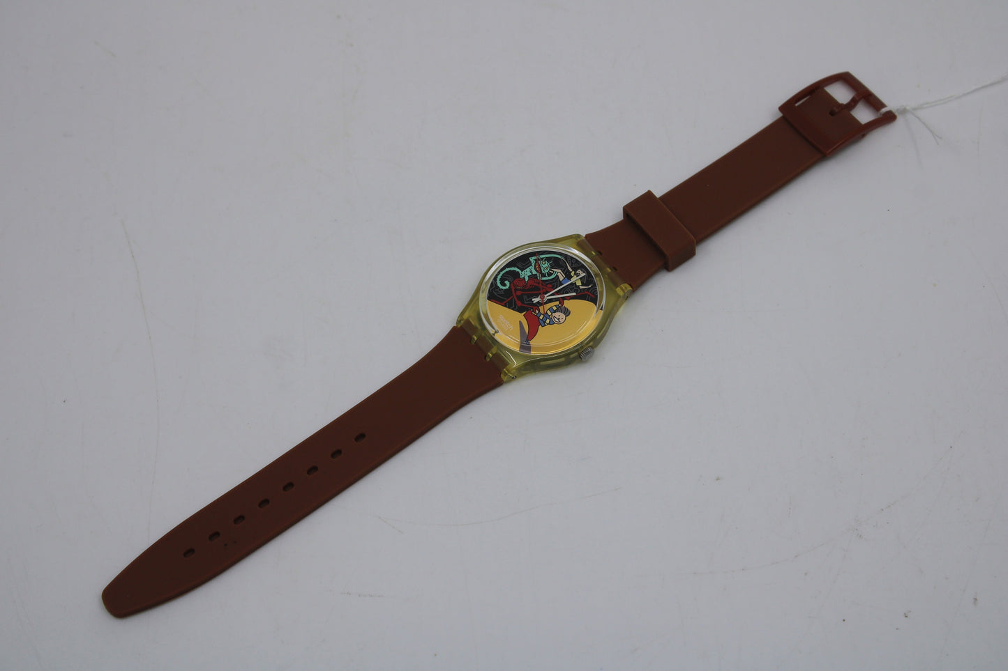1997 Vintage Gents Swatch, 'Jungle Tangle', GK235, NO box, In VERY Nice, Used Condition, 100% working, Non-Original Strap