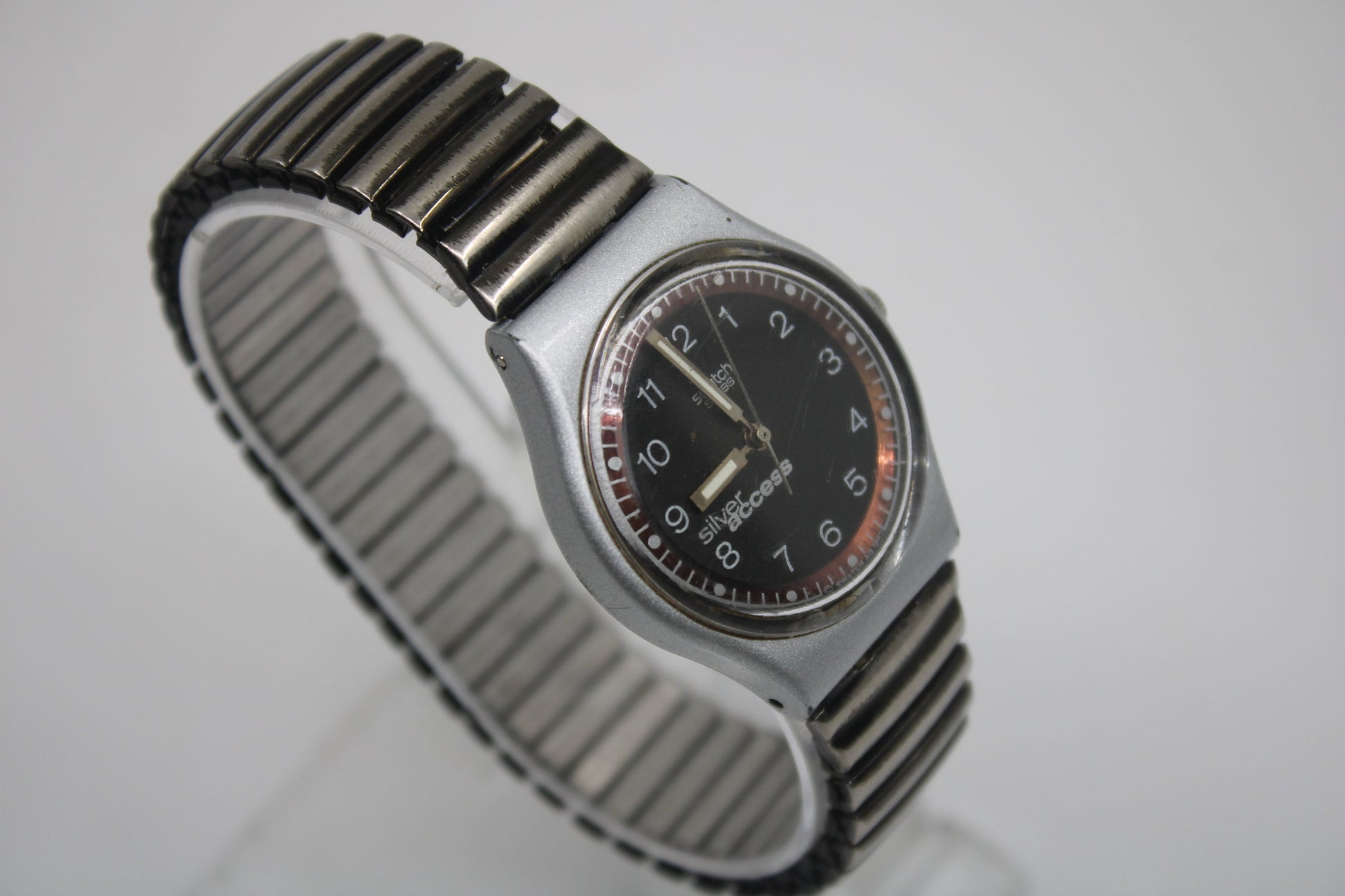 1998 Vintage Gents Access Swatch, 'Ice Pic', SKK109, NO box, In Nice, USED Condition, 100% working, Original Strap