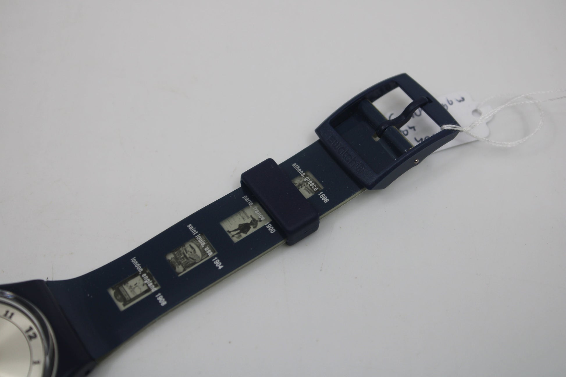 1996, Vintage Gents Olympic Swatch, '104 Years' GN183, No box, NEW OLD STOCK, Never Worn, working 100% original strap