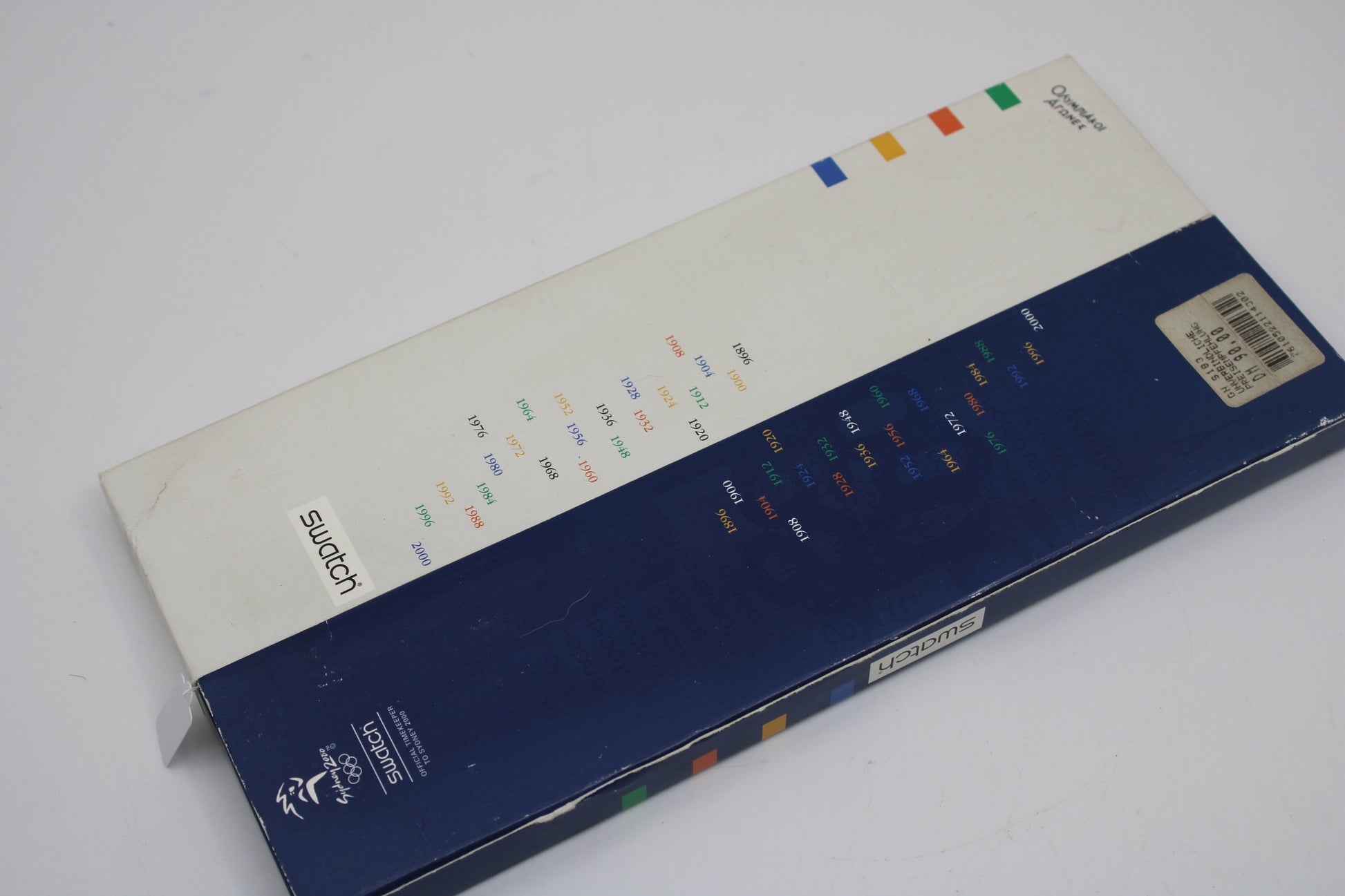 1996, Vintage Gents Olympic Swatch, '104 Years' GN183, No box, NEW OLD STOCK, Never Worn, working 100% original strap