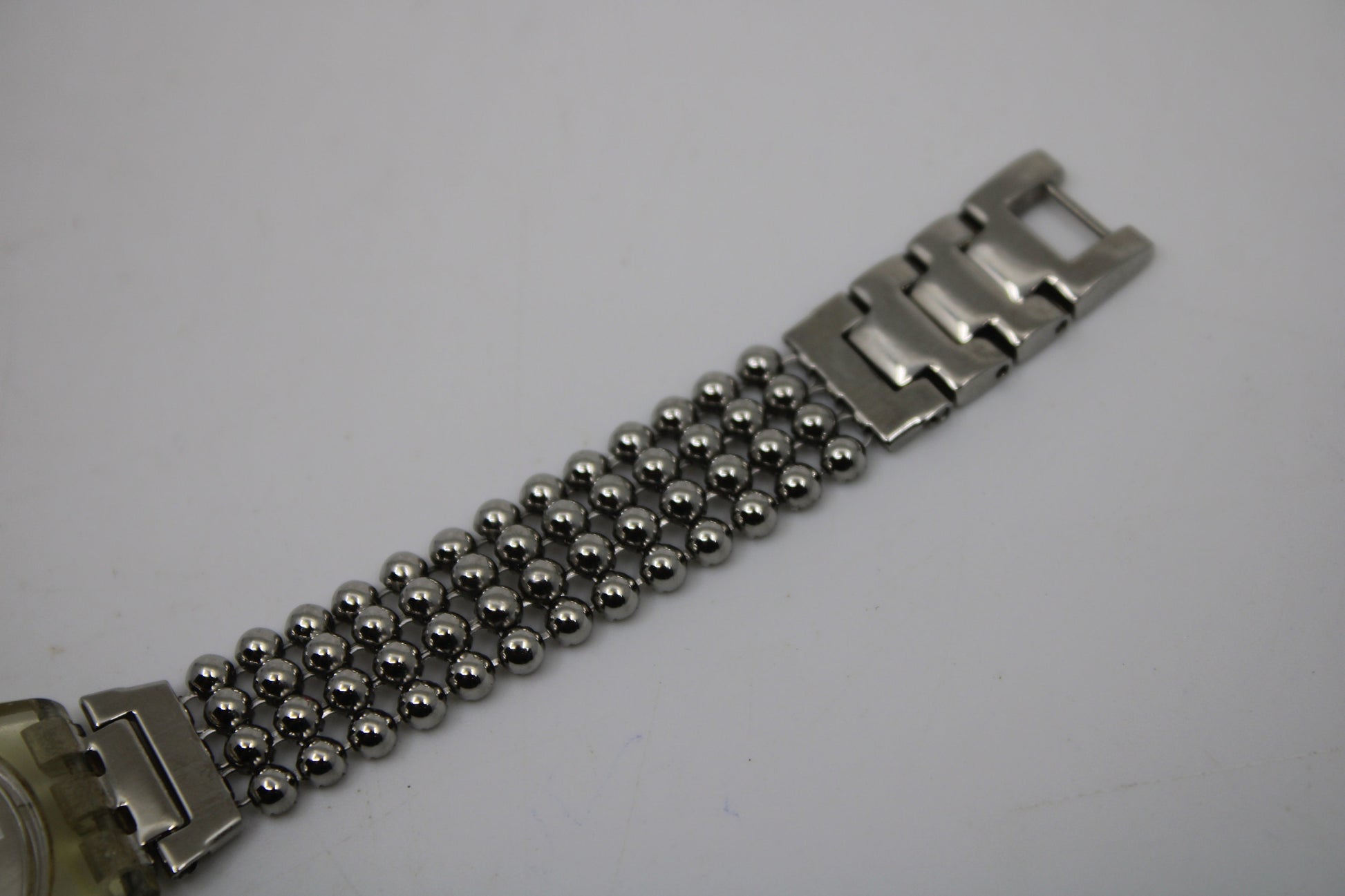 2001, Lady Swatch, 'Silver Fall' , LW130, No Box, with beautiful metal strap