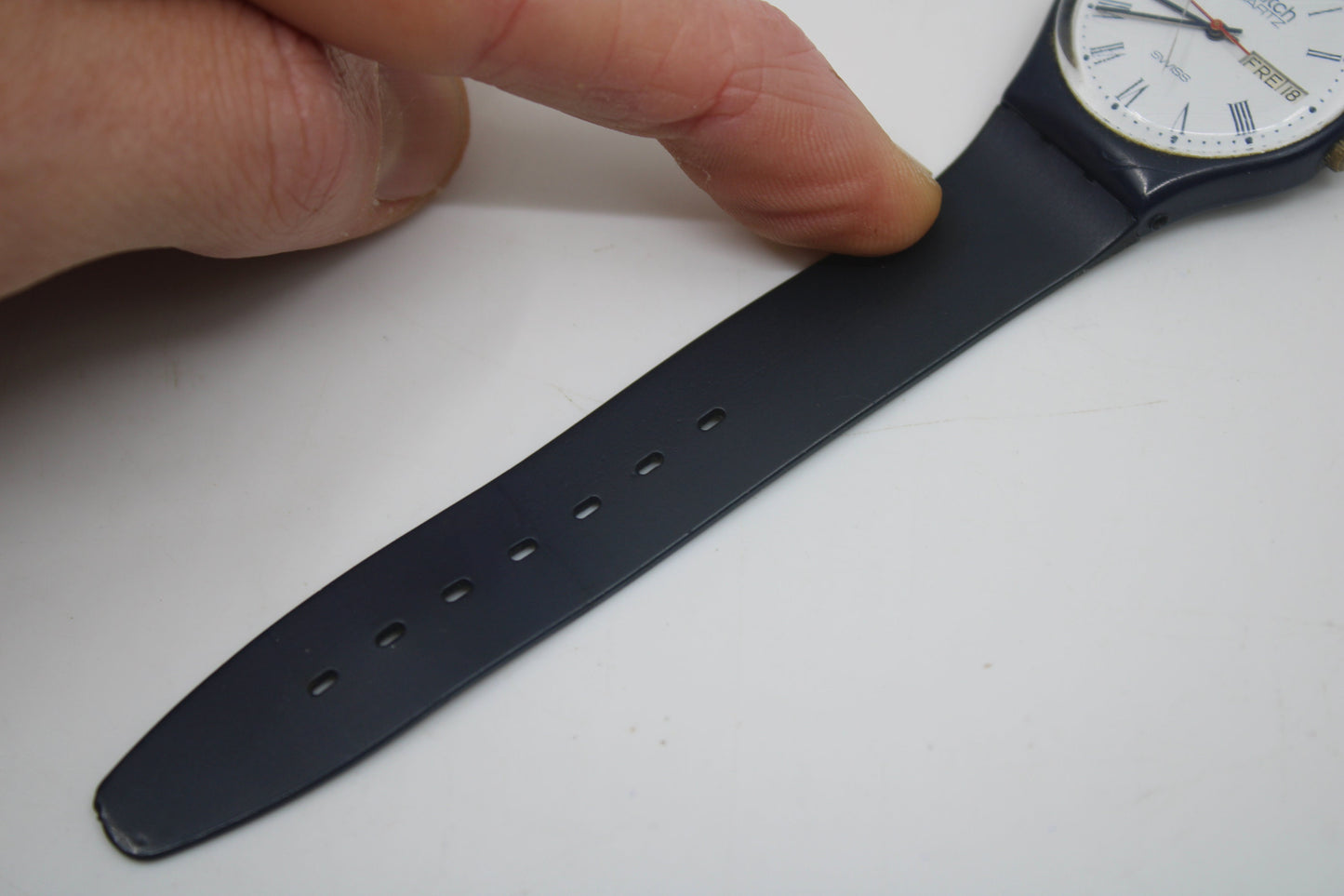 1984, VERY early Swatch, Gents, GN701, Very nice but used condition, working with original strap, READ Description