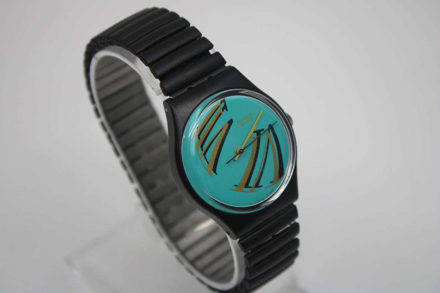 1989, Vintage Gents Swatch, 'Figueiras' GB125, MINT condition, possibly unworn, NON-original strap, working 100%