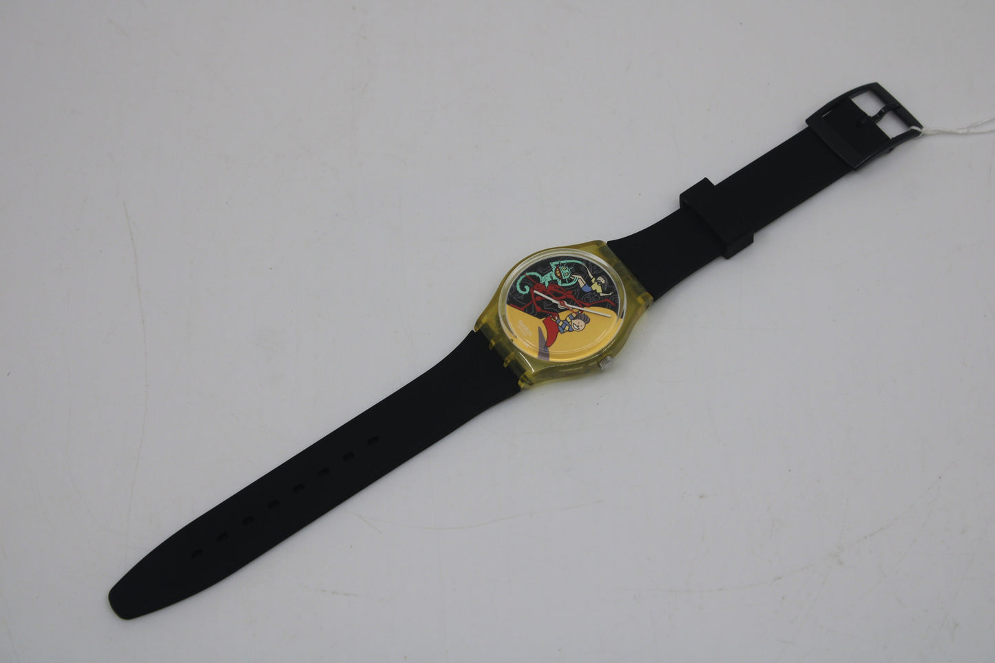 1997 Vintage Gents Swatch, 'Jungle Tangle', GK235, NO box, In VERY Nice, Used Condition, 100% working, Non-Original Strap