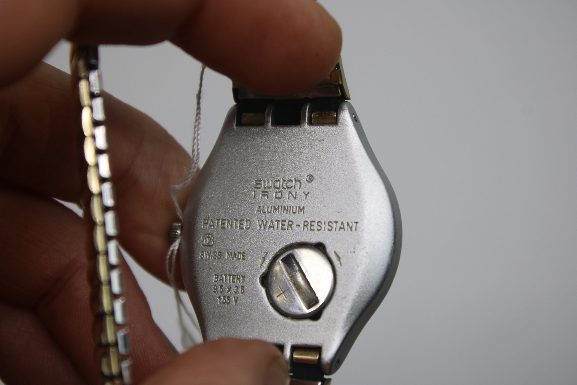 1996, Swatch Irony, 'Night Flight' YGS1000, No Box, NON-Original Strap, Working 100%, Nice, Used Condition