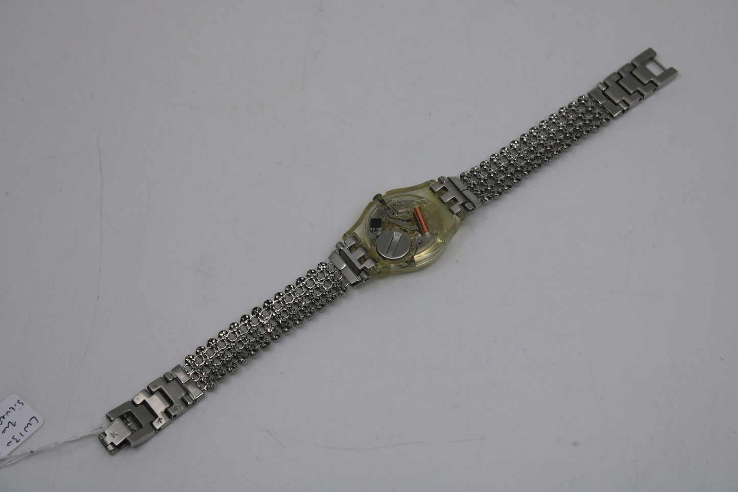 2001, Lady Swatch, 'Silver Fall' , LW130, No Box, with beautiful metal strap