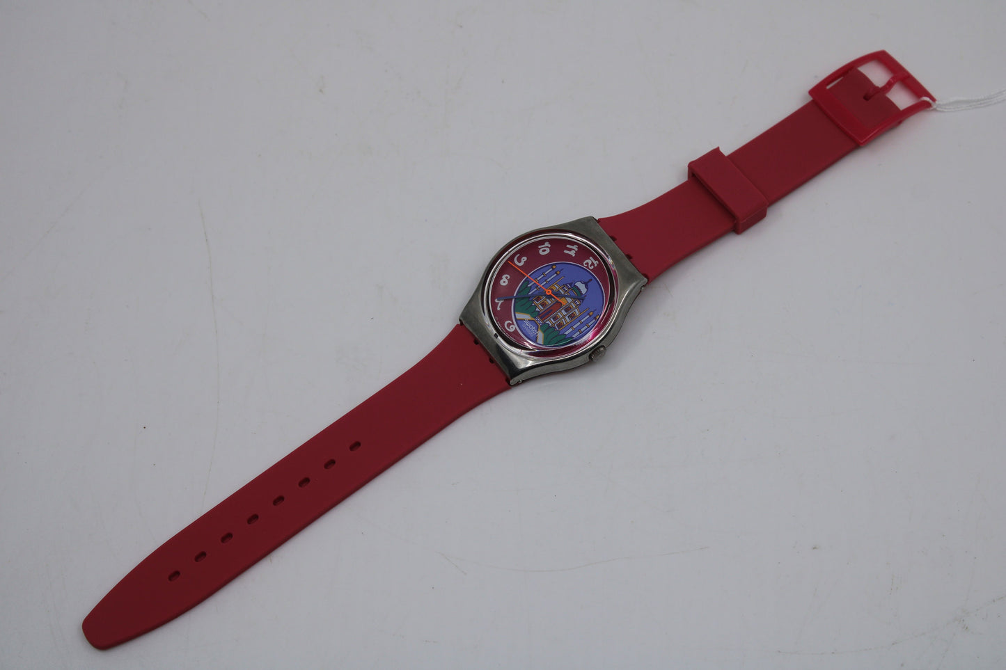 1993, Vintage Gents Swatch, 'Dehli', GX125, NO box, New Old Stock, Unused, working 100%, Non Original Strap