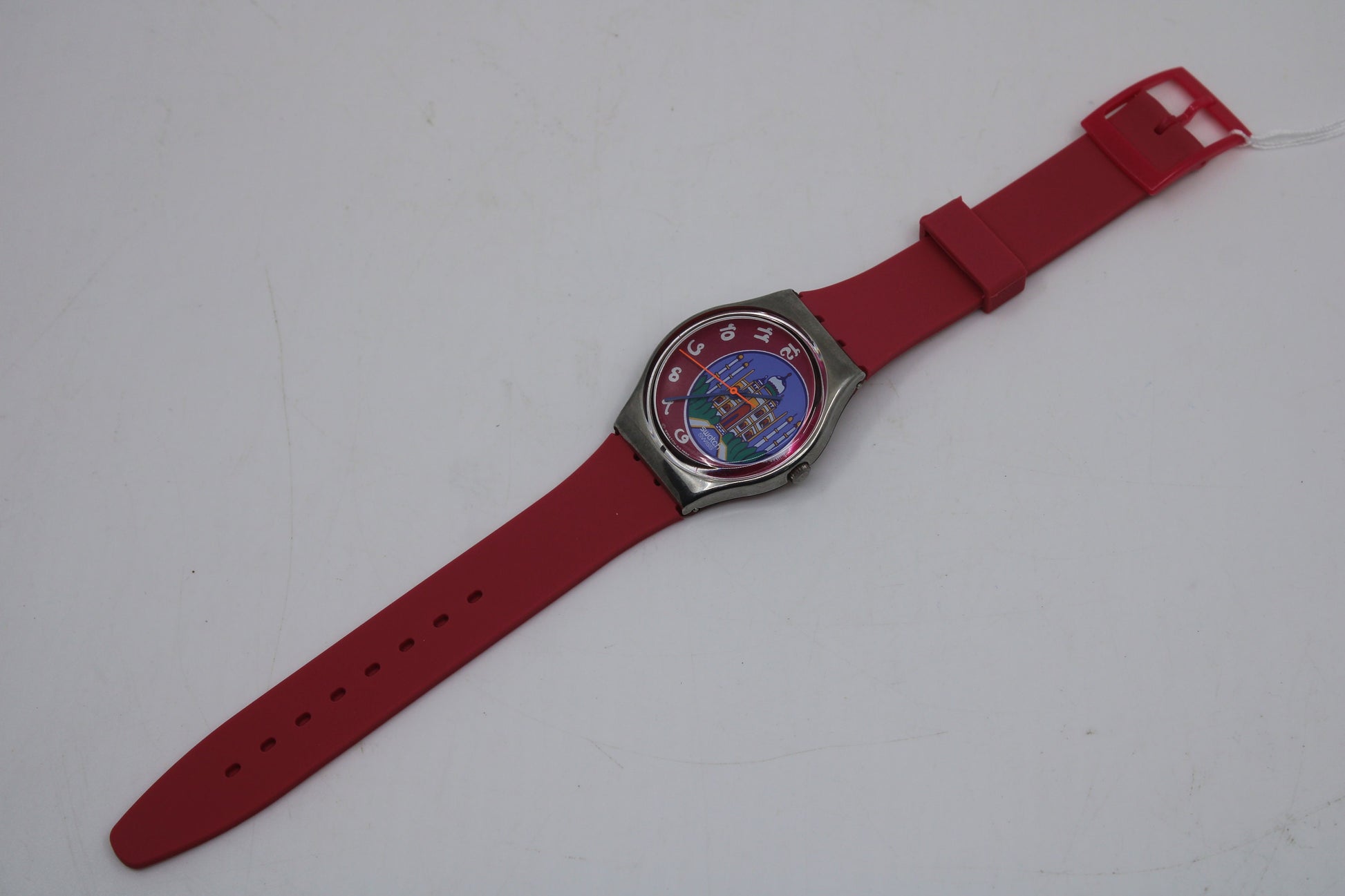 1993, Vintage Gents Swatch, 'Dehli', GX125, NO box, New Old Stock, Unused, working 100%, Non Original Strap
