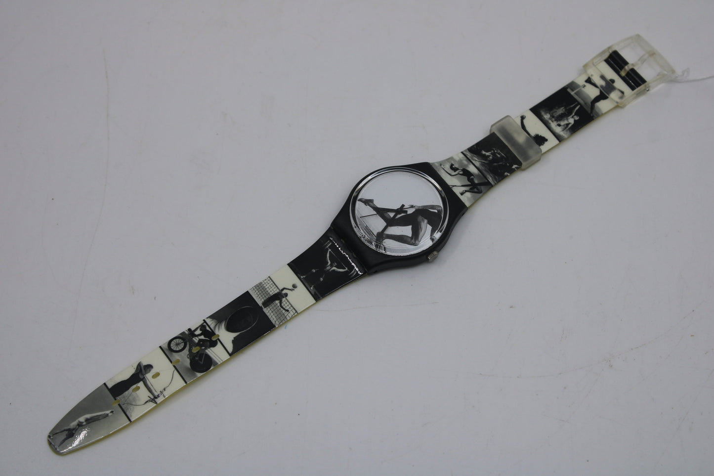 1996 Vintage Gents Swatch 'Olympic Portraits' GB178, NO box, New Old Stock, Unused, working 100% Original Strap