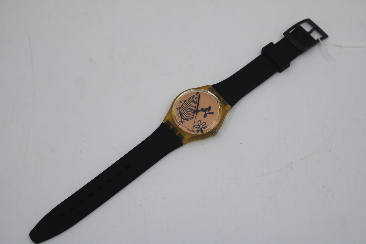 1993 Vintage Gents Swatch 'Sketch' GP106, New Old Stock, Unused Condition, working 100% with a NON-original brand new strap