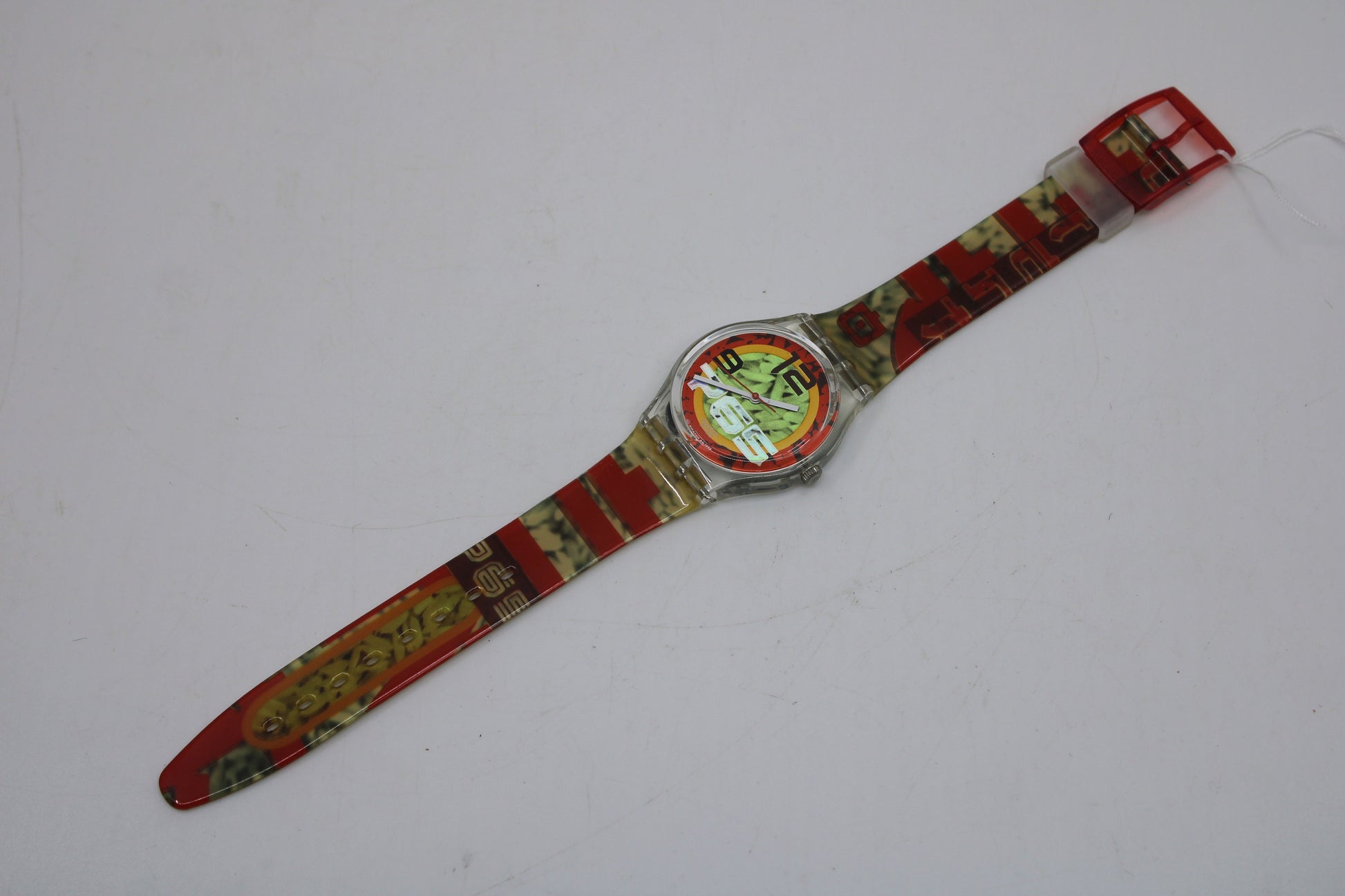1996 Vintage Gents Swatch, 'Ricecake', GK217, NO box, In New Old Stock, Unused Condition, 100% working, Original Strap
