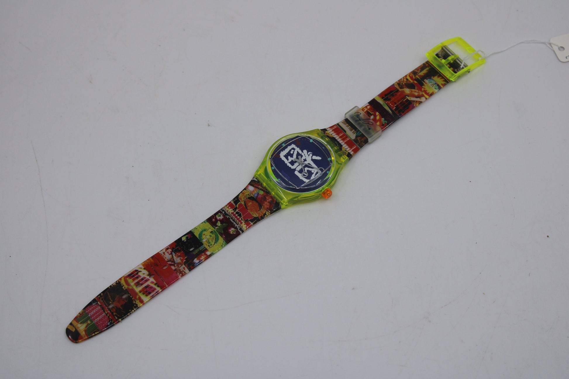 1995, Vintage Gents Musicall Swatch, 'Zapping', SLZ104, in a NEW Old STOCK, Unused Condition, 100% working