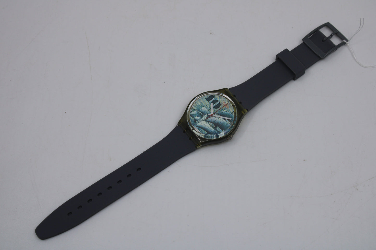 1991 Vintage Swatch watch 'Mark', GM106, working 100% MINT condition with NON-original strap