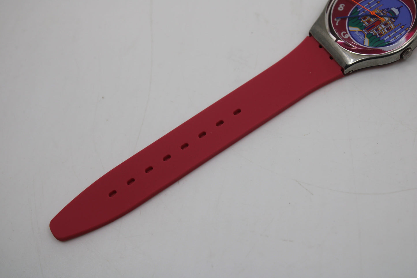 1993, Vintage Gents Swatch, 'Dehli', GX125, NO box, New Old Stock, Unused, working 100%, Non Original Strap