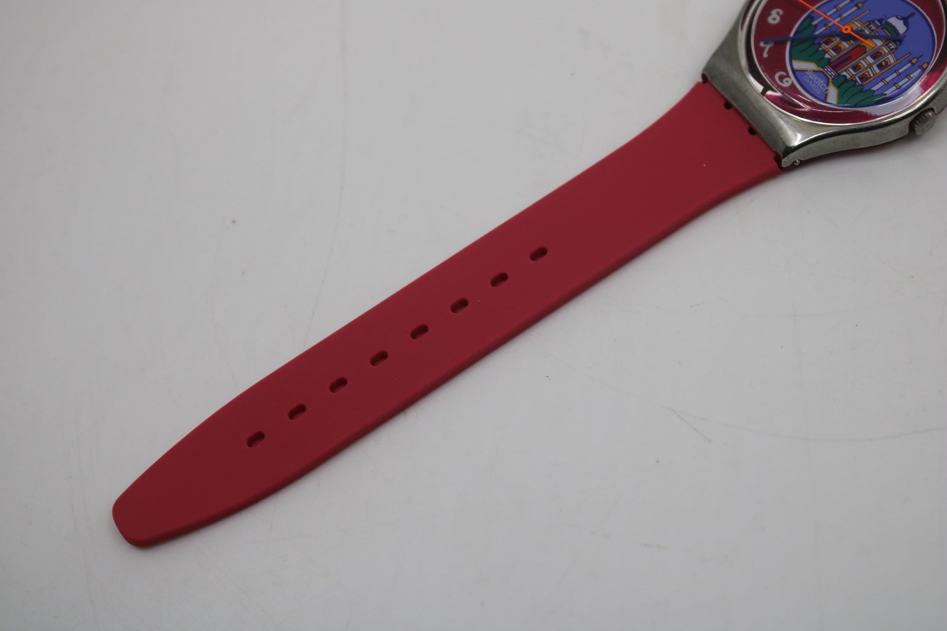 1993, Vintage Gents Swatch, 'Dehli', GX125, NO box, New Old Stock, Unused, working 100%, Non Original Strap