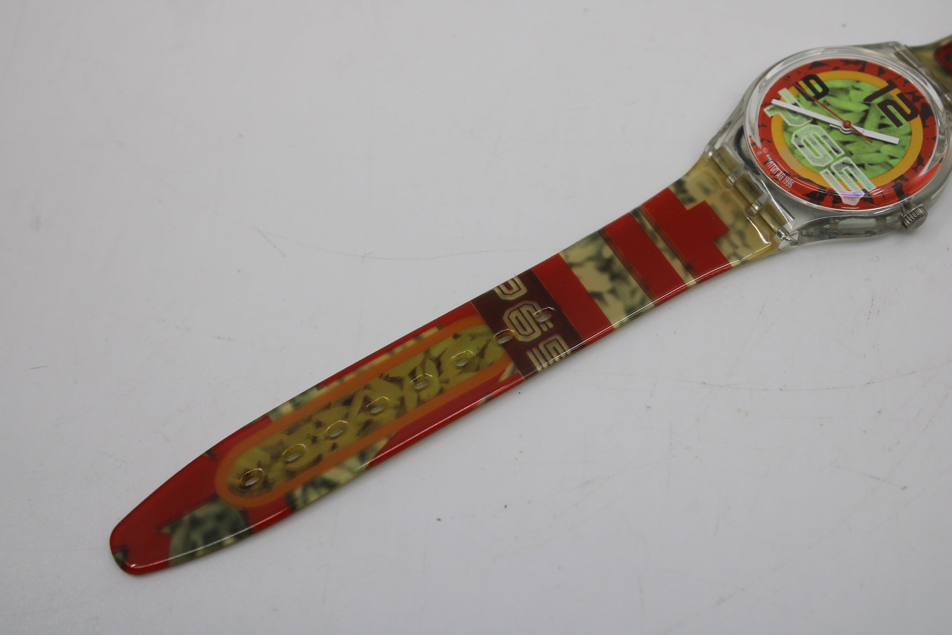 1996 Vintage Gents Swatch, 'Ricecake', GK217, NO box, In New Old Stock, Unused Condition, 100% working, Original Strap