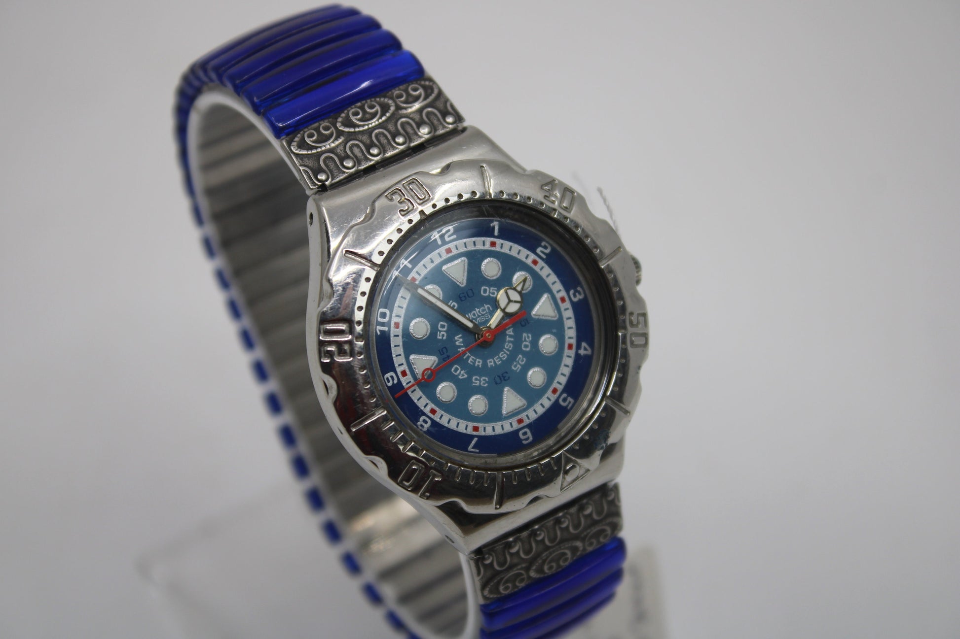 1996 Vintage Swatch Scuba Irony 'Wind-Jammer' YDS104, nice condition, working 100%