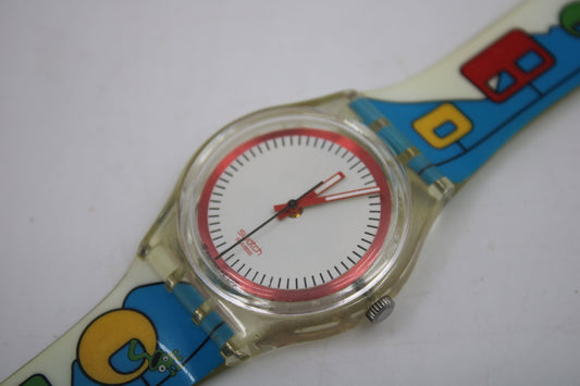 2000 'Snow Express' vintage gents Swatch SKK118D, Snowboarding, No box, WORKING 100%, Very Good Condition, Access Swatch