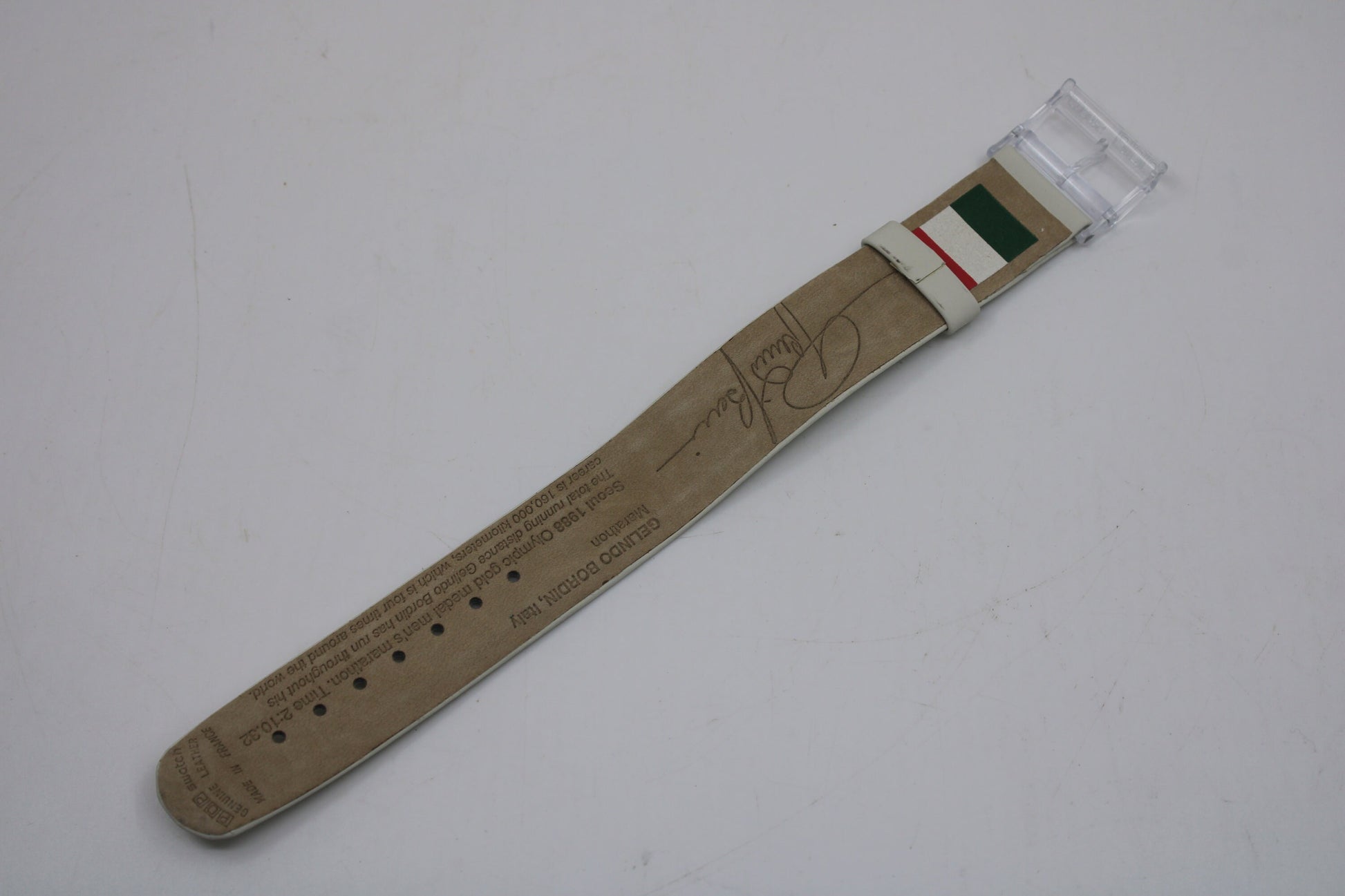1996 Vintage Pop Swatch MIDI Strap, 'Gelindo Bordin', PMZ104, PopSwatch, NEW and unused condition