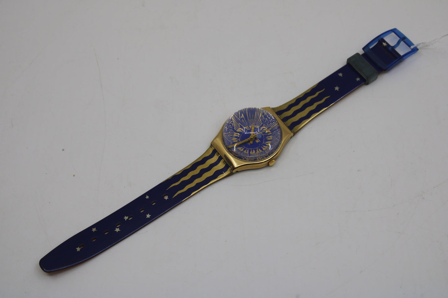 1991 Vintage Gents Swatch X-Mas Special 'Hocus Pocus' GZ122, NEW OLD STOCK, Never Worn, working 100% with original strap
