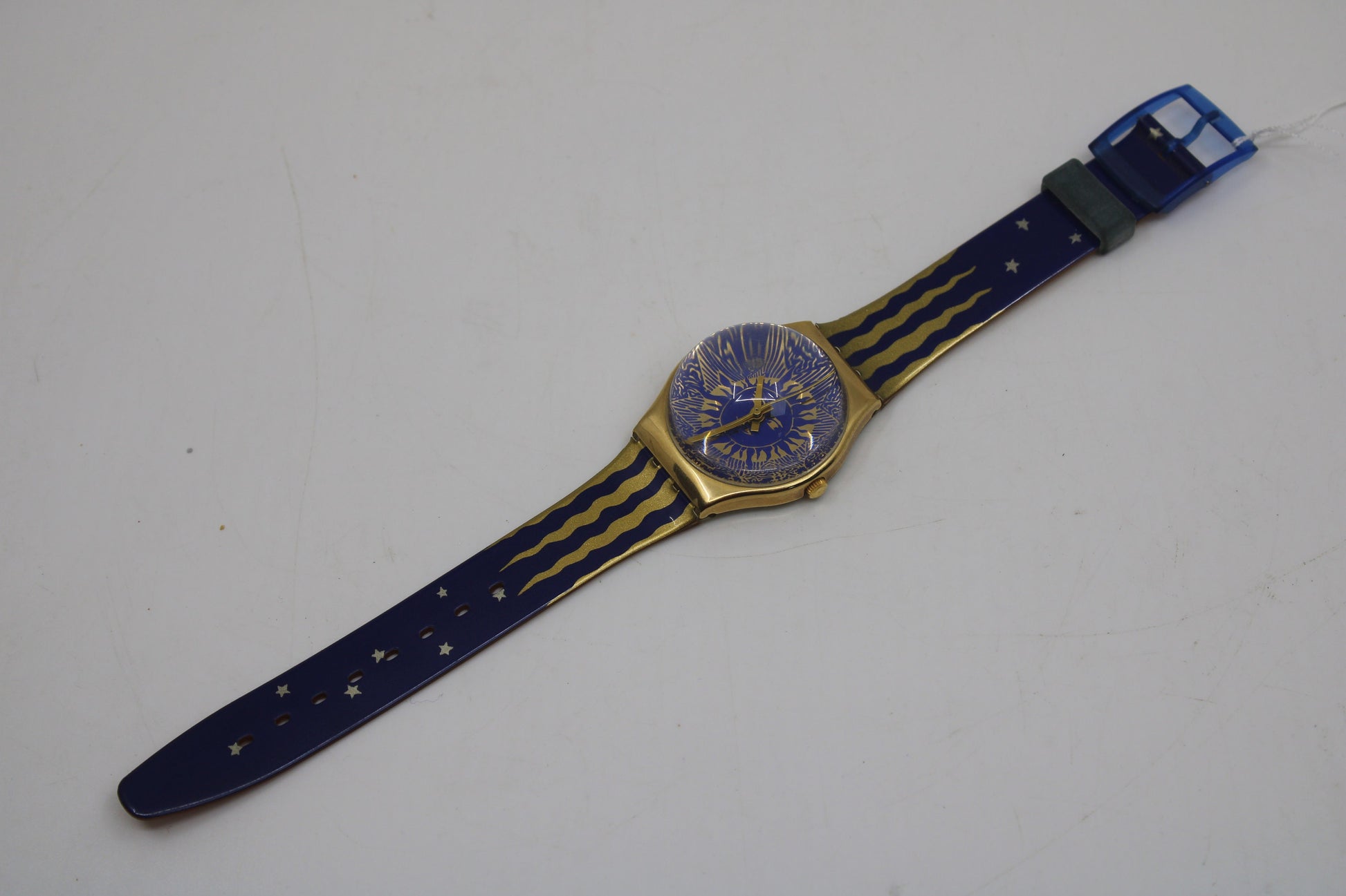 1991 Vintage Gents Swatch X-Mas Special 'Hocus Pocus' GZ122, NEW OLD STOCK, Never Worn, working 100% with original strap