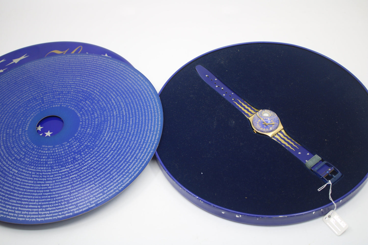 1991 Vintage Gents Swatch X-Mas Special 'Hocus Pocus' GZ122, NEW OLD STOCK, Never Worn, working 100% with original strap