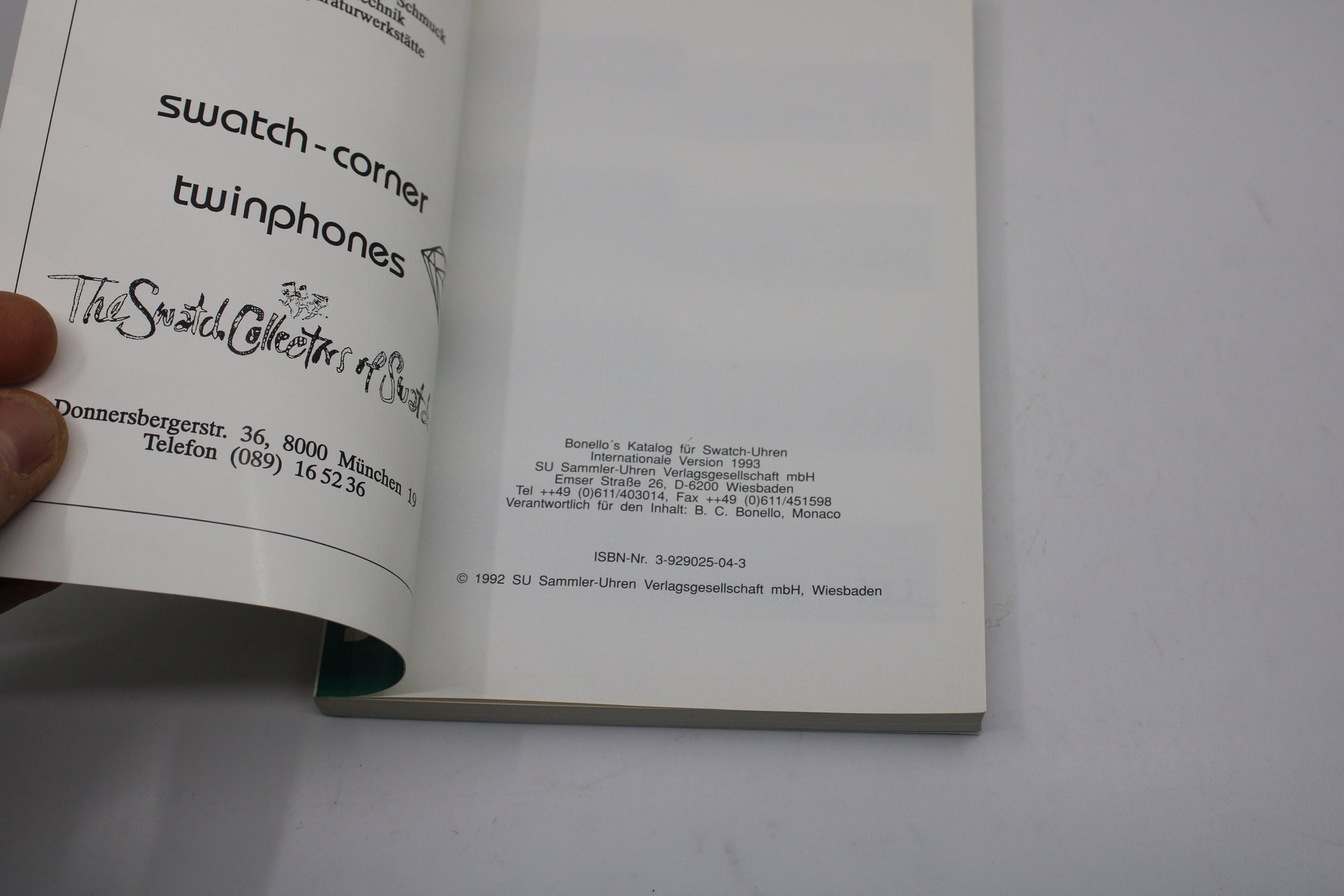 RARE Swatch Watch Collectors Guide - 1983 - 1992 - nice, USED Condition - German AND English language