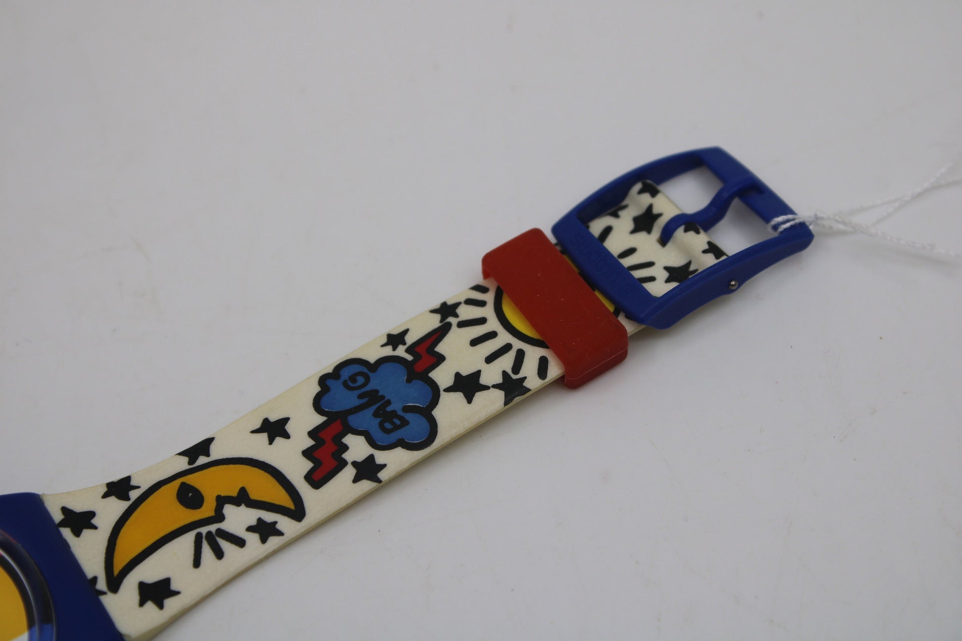 1993 Vintage Gents Swatch 'Space People' GN134, NEW OLD STOCK, Never Worn, working 100% with original strap
