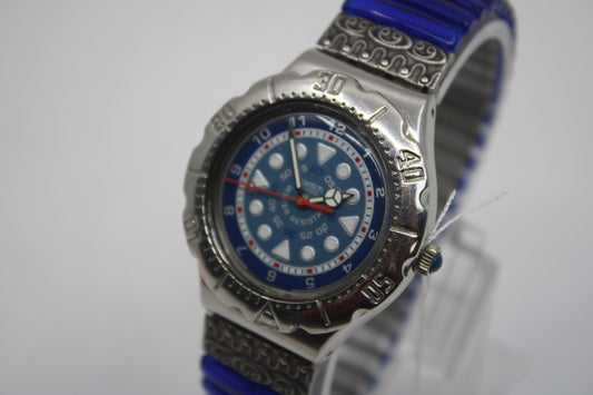 1996 Vintage Swatch Scuba Irony 'Wind-Jammer' YDS104, nice condition, working 100%