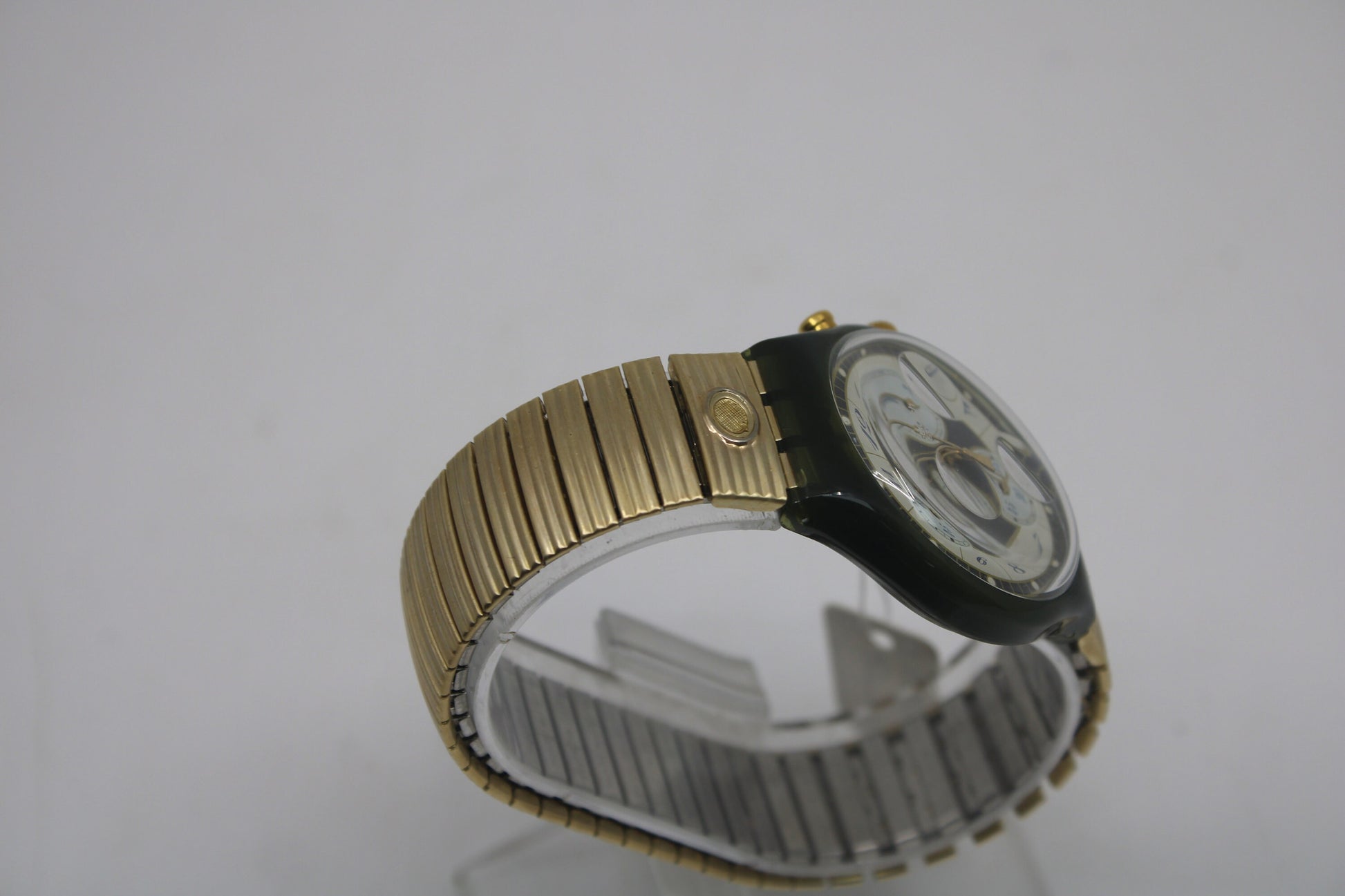 1994 'Volupte' vintage Gents Chrono Swatch SCM104/105, MINT condition, working 100%