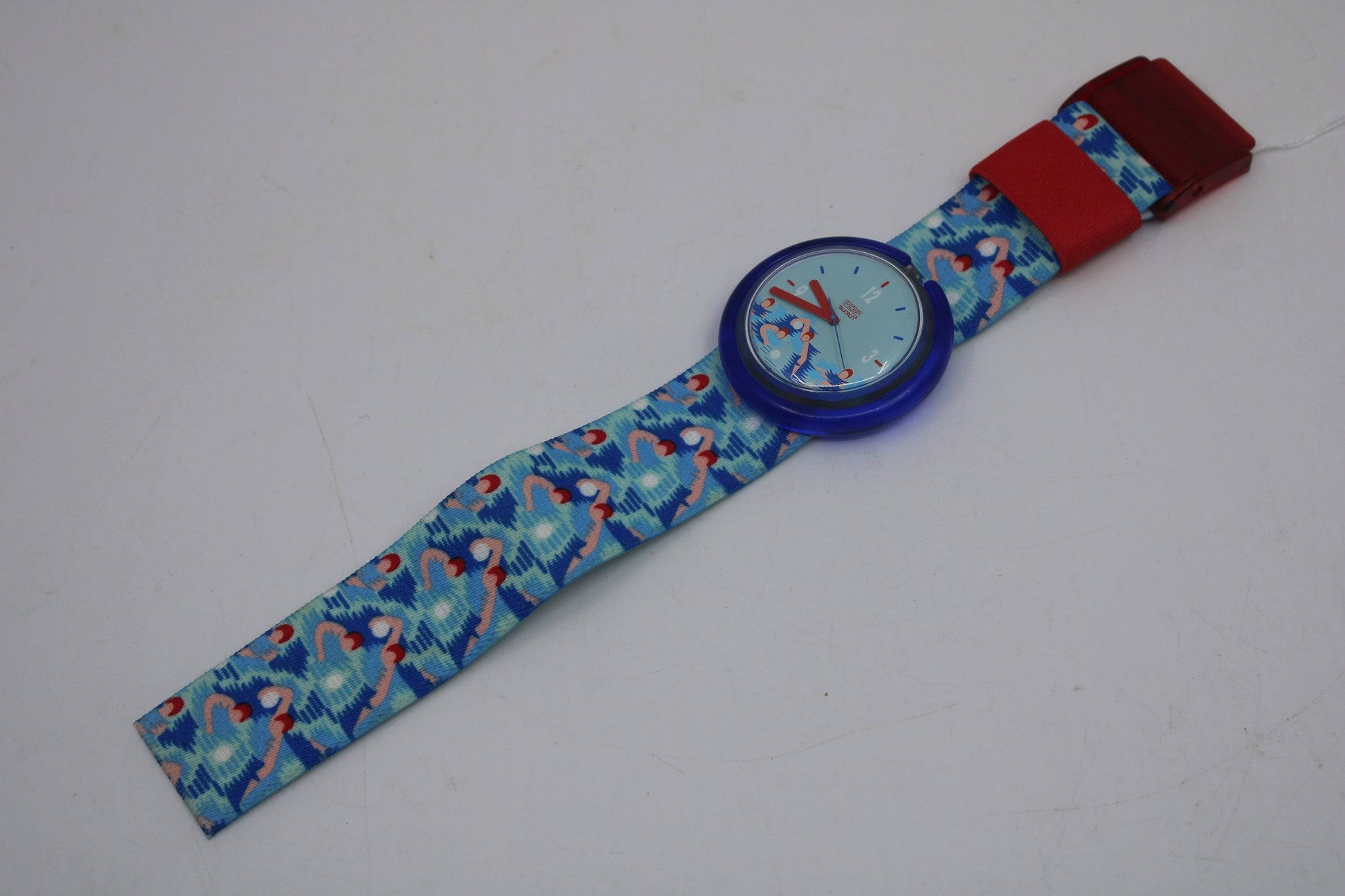 1994, Vintage Pop Swatch, 'Swimmer', PWK194, New Old Stock, Never Worn, working 100%