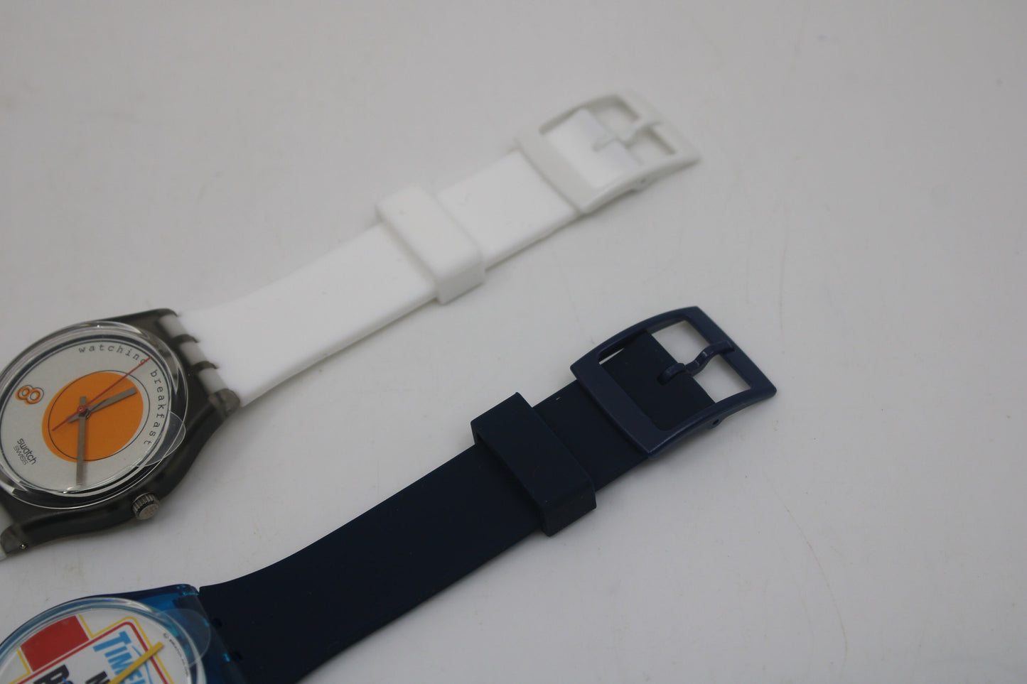 NEW OLD STOCK 1995 Swatch Breakfast Set, GZS13, Sunny Side Up GM135 and Good Morning GN156, New Silicone Straps