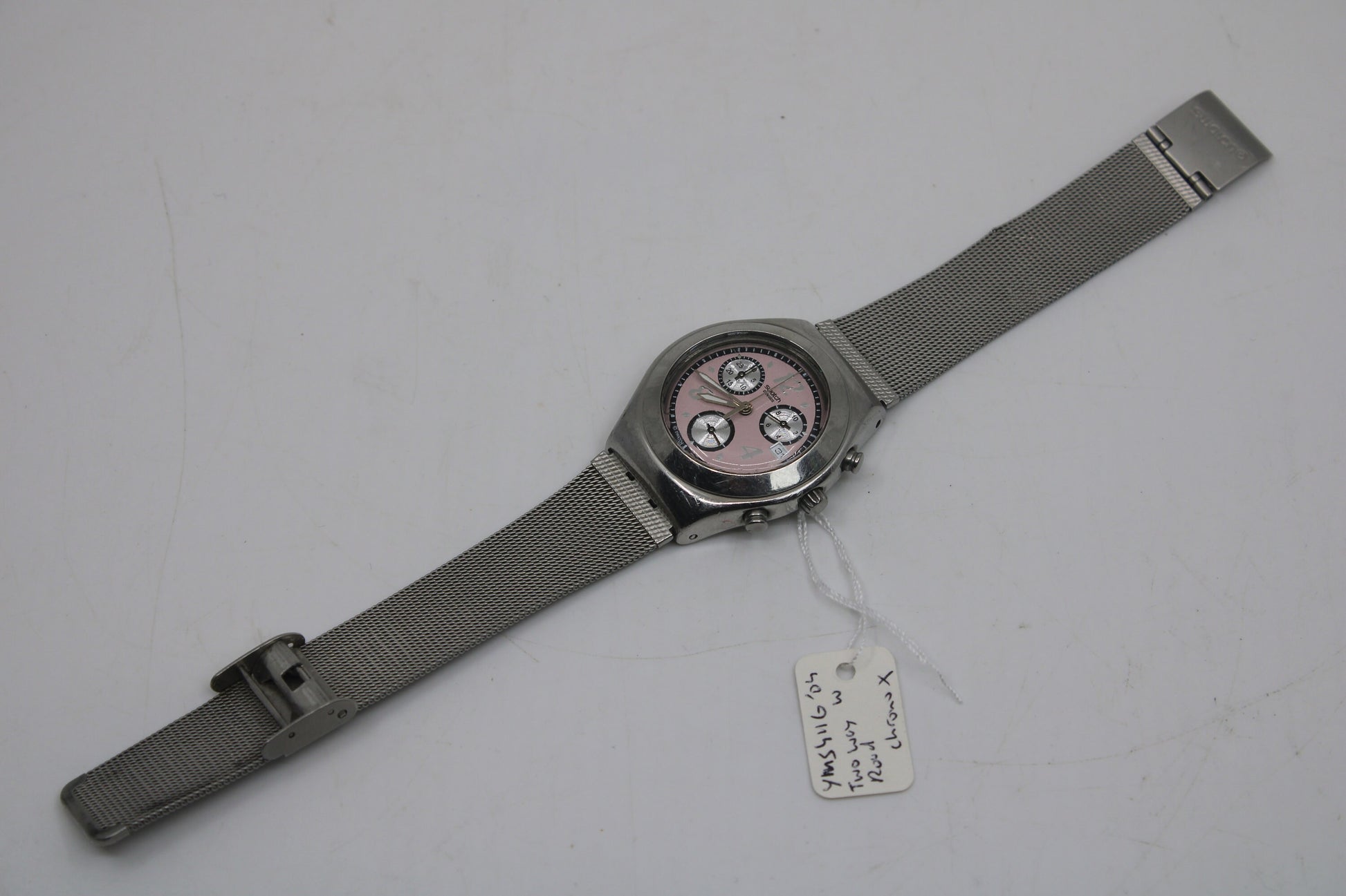 2004, Swatch Irony Chrono, 'Two Way Road' , YMS411G , NO box, with original strap, Working 100%