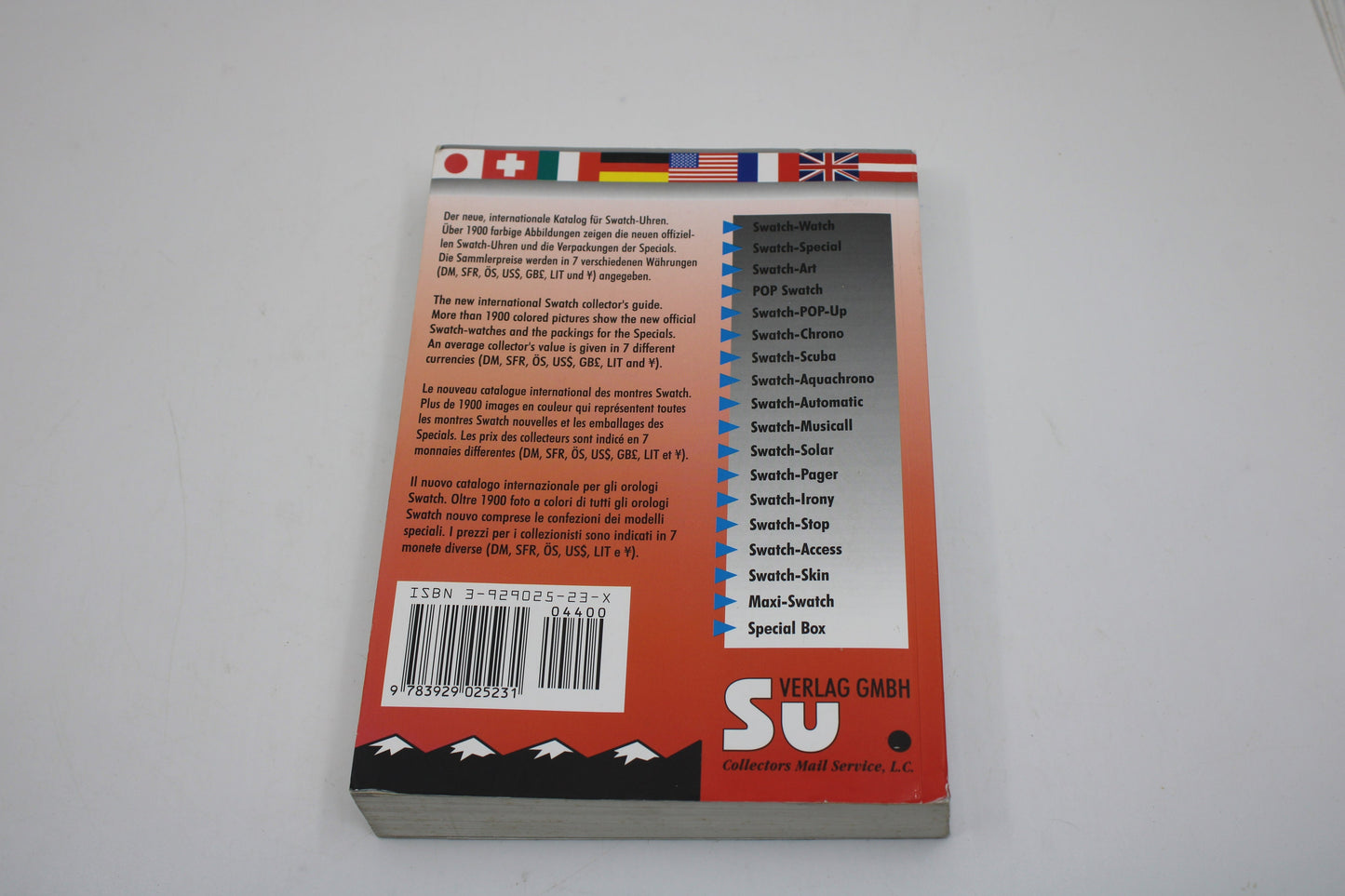 RARE Swatch Watch Collectors Guide - 1983 - 1998 - nice, USED Condition - German AND English language