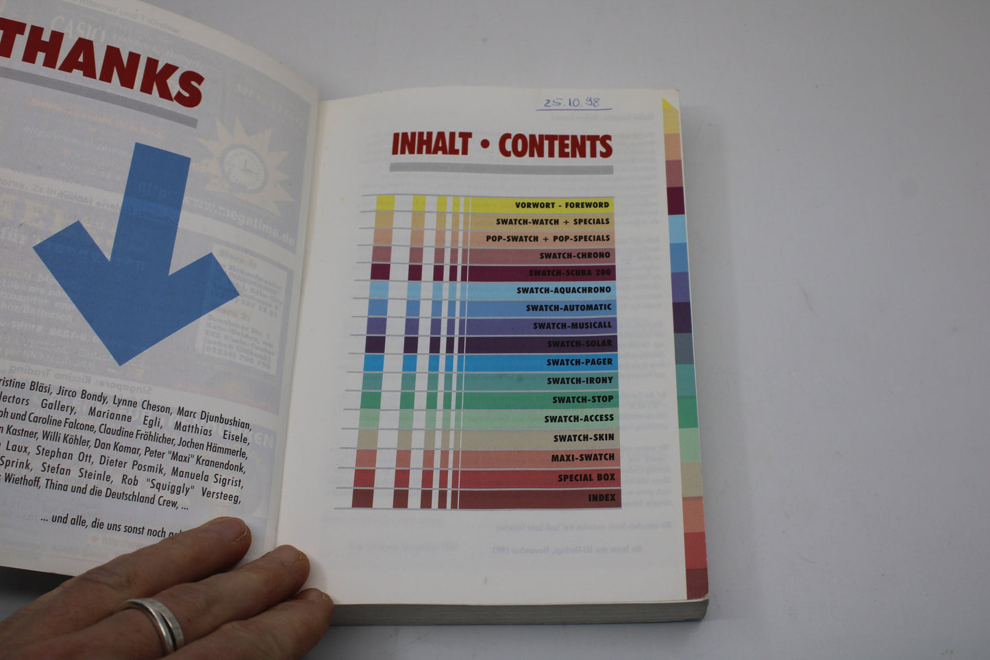 RARE Swatch Watch Collectors Guide - 1983 - 1998 - nice, USED Condition - German AND English language