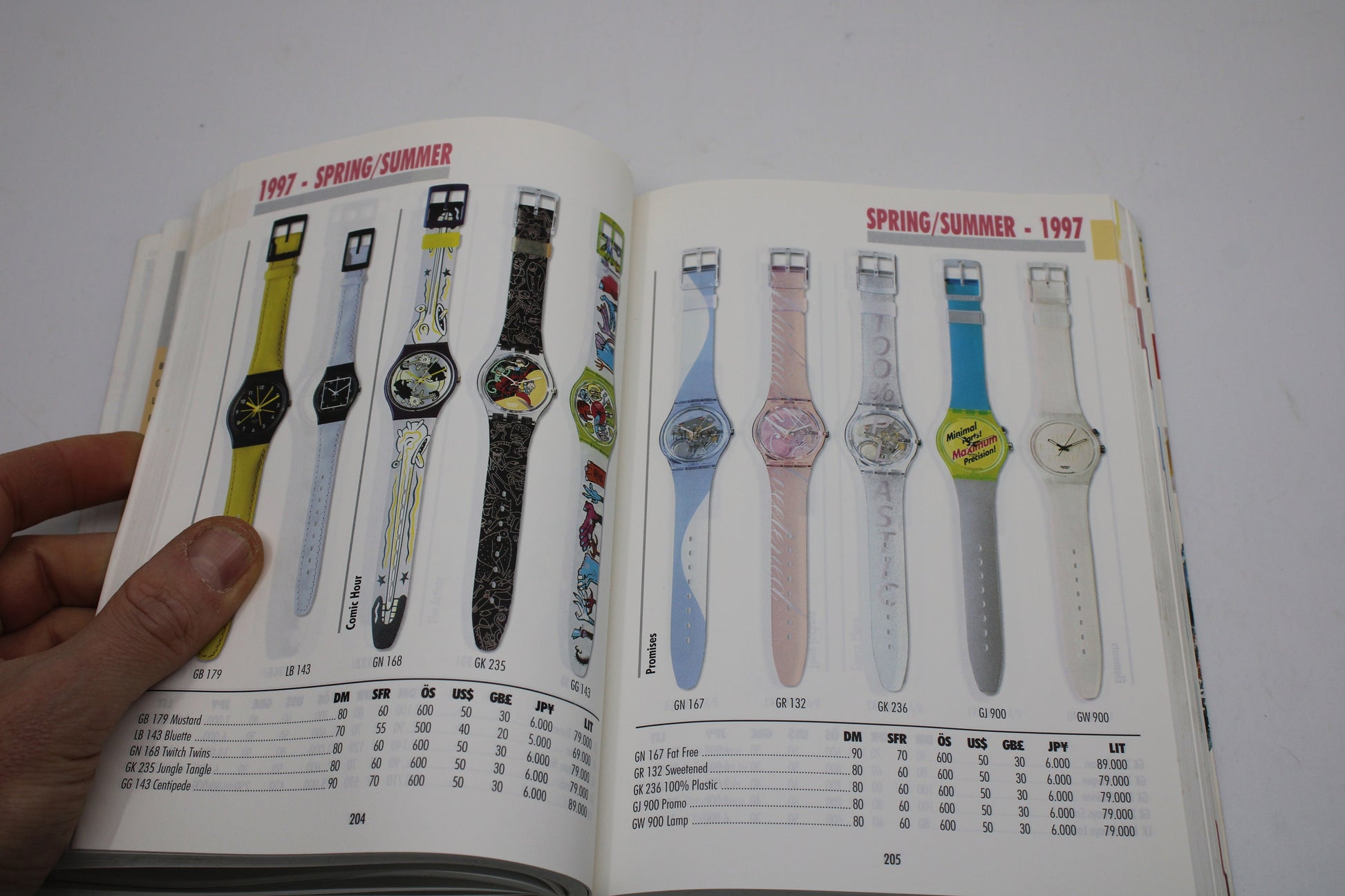 RARE Swatch Watch Collectors Guide - 1983 - 1998 - nice, USED Condition - German AND English language