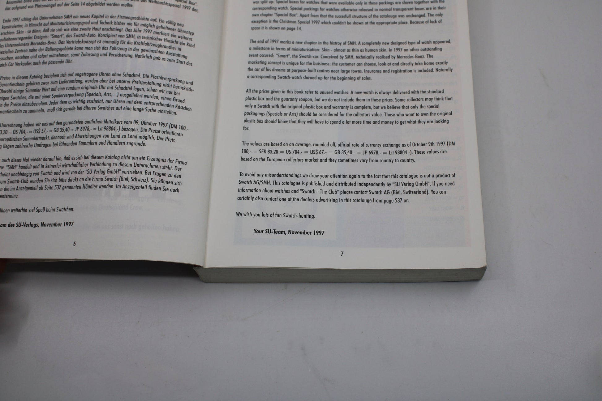 RARE Swatch Watch Collectors Guide - 1983 - 1998 - nice, USED Condition - German AND English language