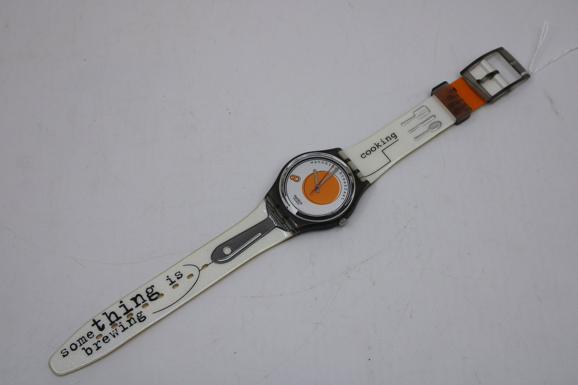 1995 Vintage Gents Swatch 'Sunny Side Up' GM135, NEW OLD STOCK, Never Used condition, working 100%, with the original strap