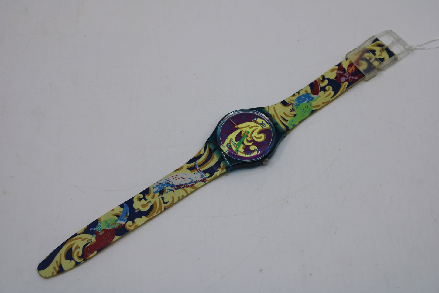 1992 Vintage Gents Swatch 'Perroquet' GN119, NEW Old STOCK, Never Used, NO box, working 100%, with the original strap