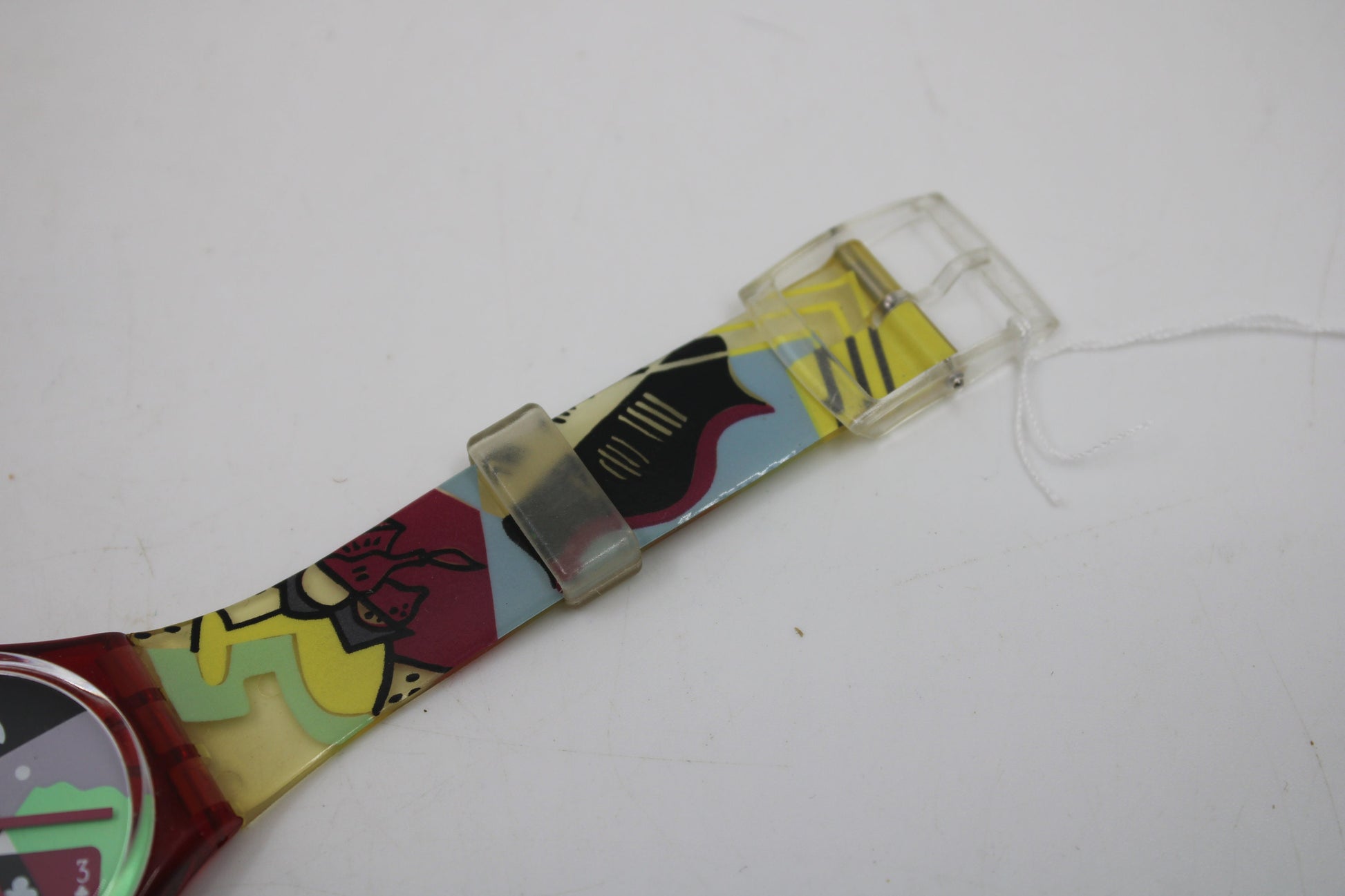 1991, Vintage Gents Swatch, 'Cubistic Rap', GR110, NO Box, Nice, Used Condition, Working 100%