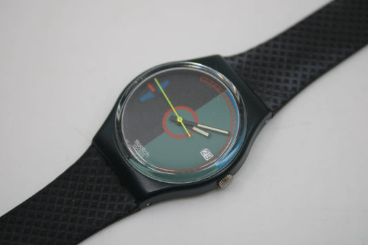 1989, Vintage Gents Swatch, 'Petrodollar' GG402, NO box, VERY nice Condition, working 100%