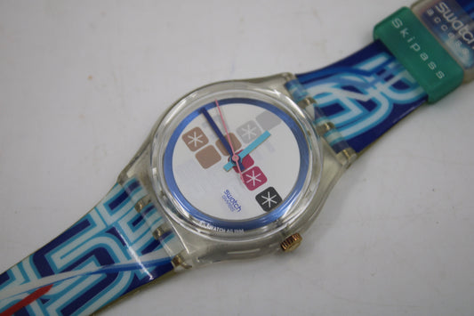 1997 Vintage Gents Access Swatch 'Comin' Thru' SKK105, in a VERY NICE condition, Working 100%