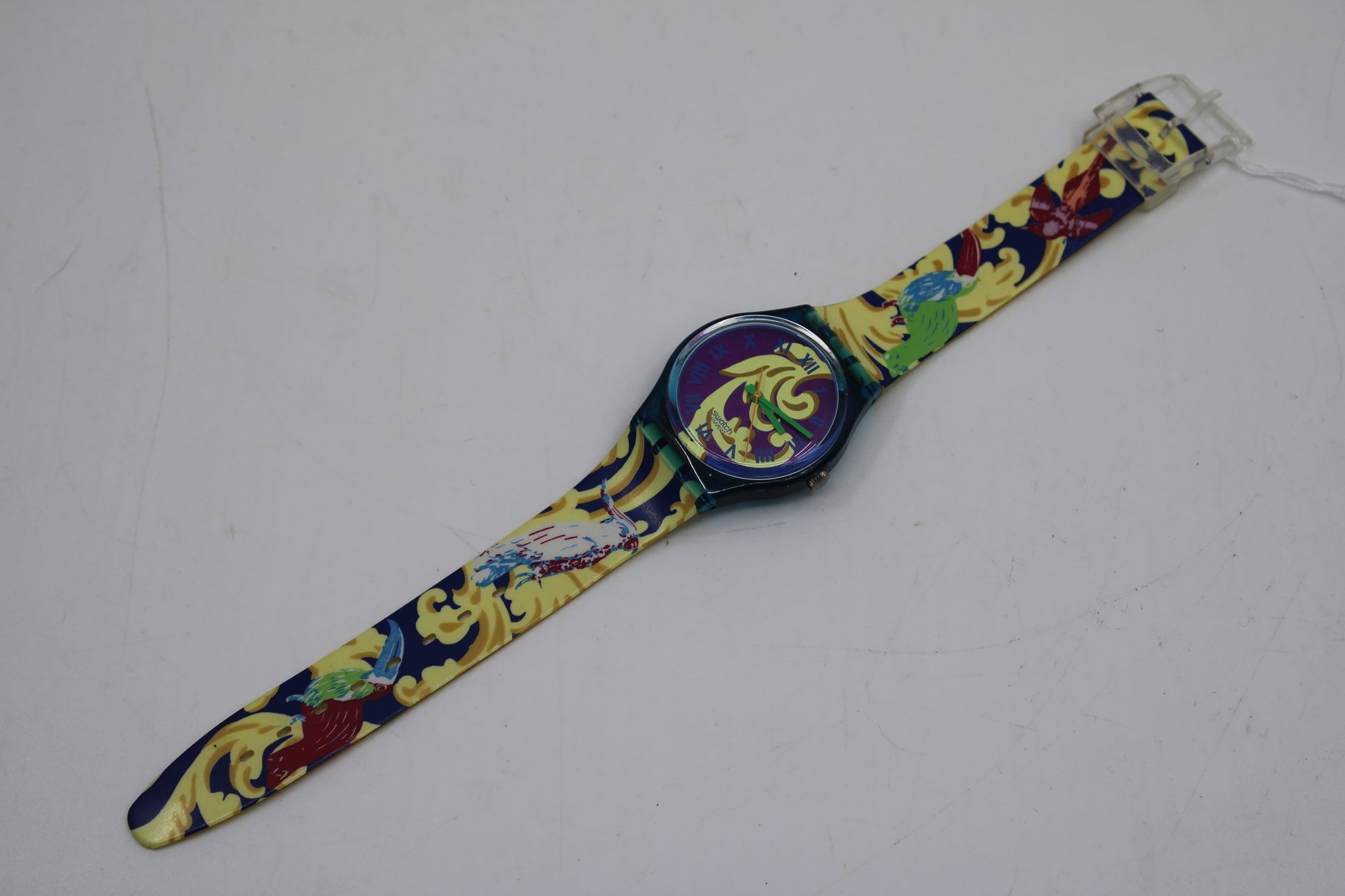 1992 Vintage Gents Swatch 'Perroquet' GN119, VERY good, used condition, working 100%, with the original strap